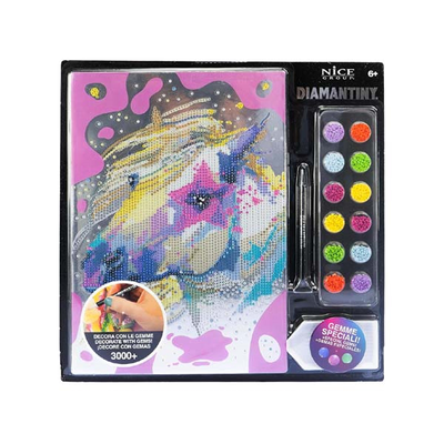 Diamantiny level up watercolor unicorn, , medium