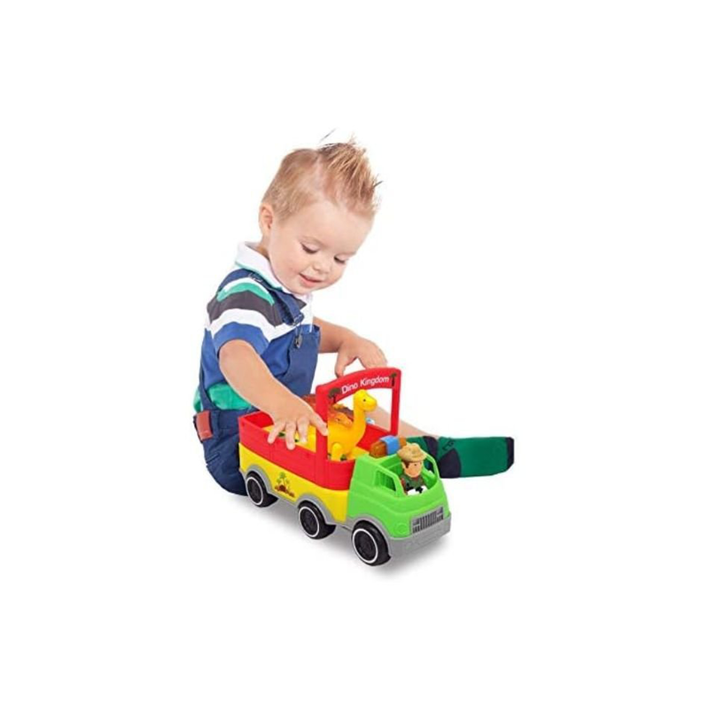 Product image: Kiddieland safari truck φορτηγάκι με δεινόσαυρους, με φώτα & ήχους 060384, 12+ μηνών, , medium-null