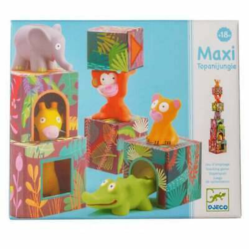 Djeco blocks for infants maxi topanijungle, , medium image number null