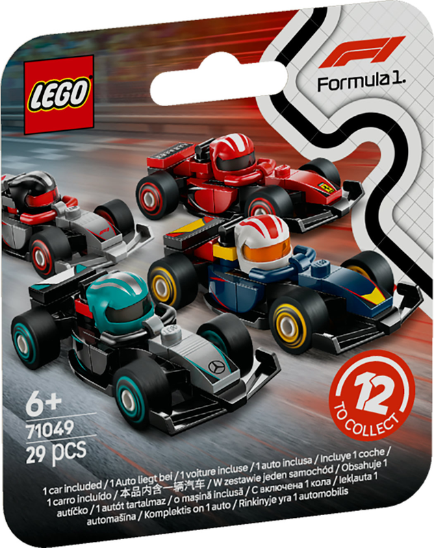 Lego f1&reg; collectible race cars 71049 for ages 6+ 29pcs, , medium-null