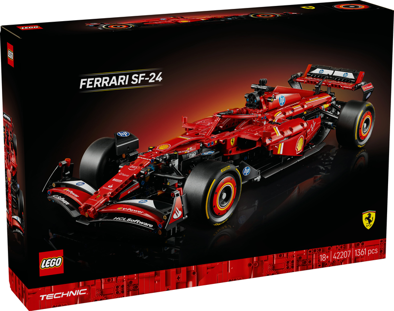Lego technic ferrari sf-24 f1 car 42207 for ages 18+ 1361pcs, , medium-null