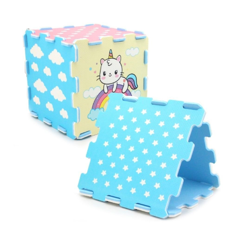 Product image: Παιδικό παζλ χαλάκι δαπέδου unicorn 8 τεμαχίων 30x30cm, , medium-null
