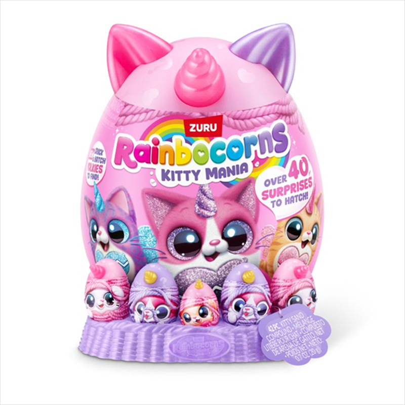 Zuru rainbocorns eggzania kitty mania 92125, , medium-null