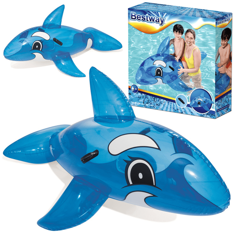 Inflatable whale pool ride-on, , medium-null