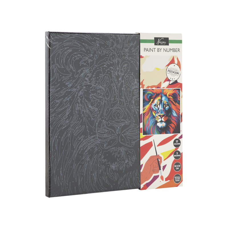 Nassau paint by number lion, , medium-null