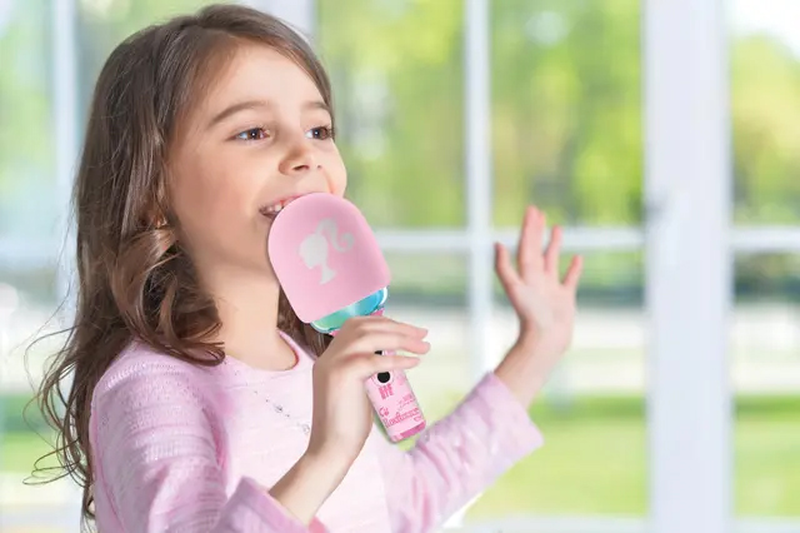 Barbie bluetooth/wireless karaoke microphone, , medium-null