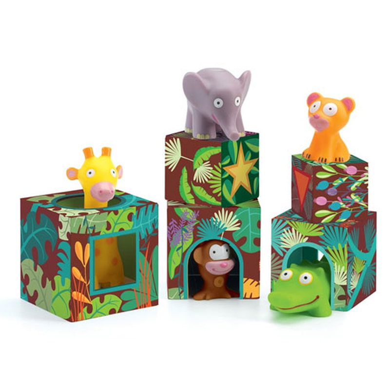 Djeco blocks for infants maxi topanijungle, , medium image number null