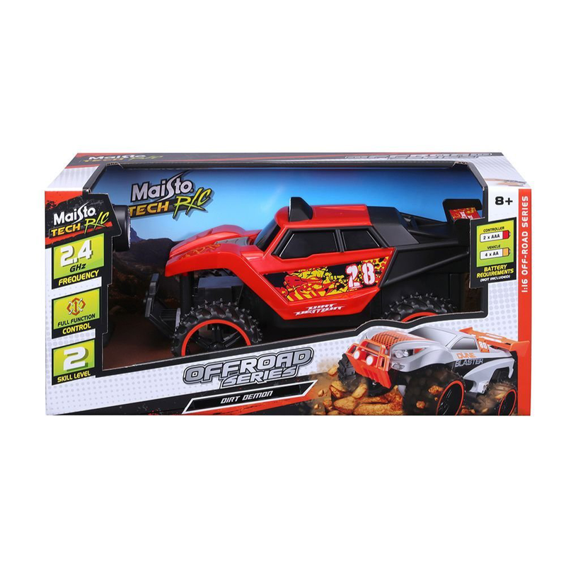 Maisto 82701 &tau;&eta;&lambda;&epsilon;&kappa;&alpha;&tau;&epsilon;&upsilon;&theta;&upsilon;&nu;ό&mu;&epsilon;&nu;&omicron; &alpha;&upsilon;&tau;&omicron;&kappa;ί&nu;&eta;&tau;&omicron; off-road dirt demon &sigma;&epsilon; &chi;&rho;ώ&mu;&alpha; &kappa;ό&kappa;&kappa;&iota;&nu;&omicron;, , medium-null