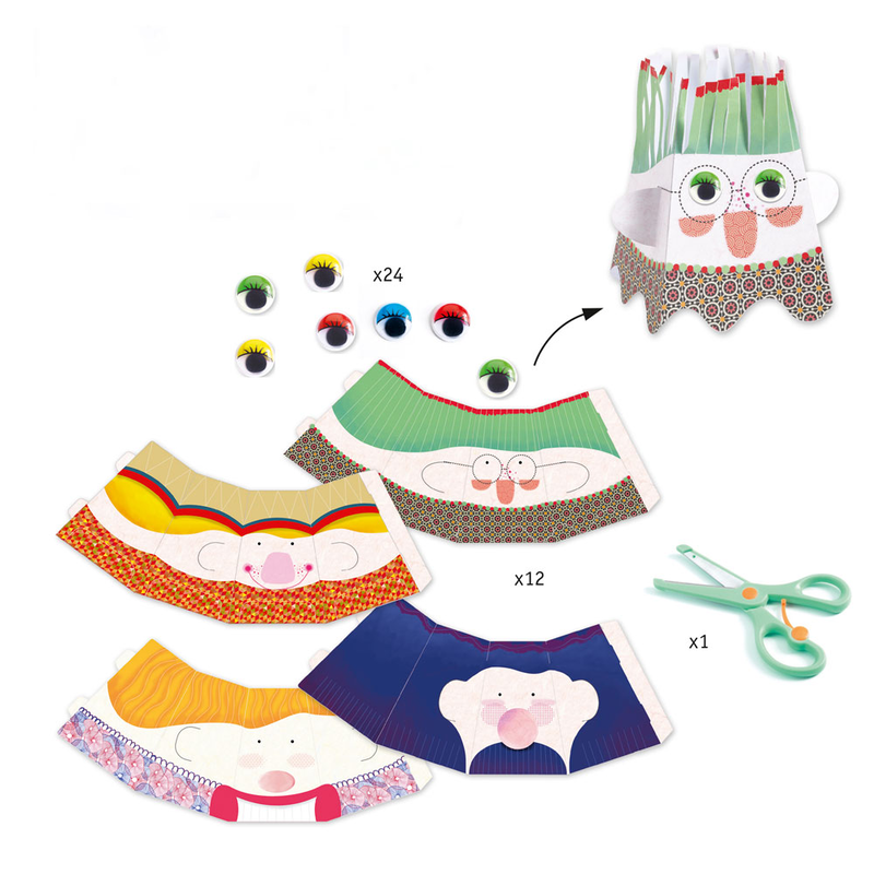 Djeco young children - cutting out snip snip, characters, , medium-null