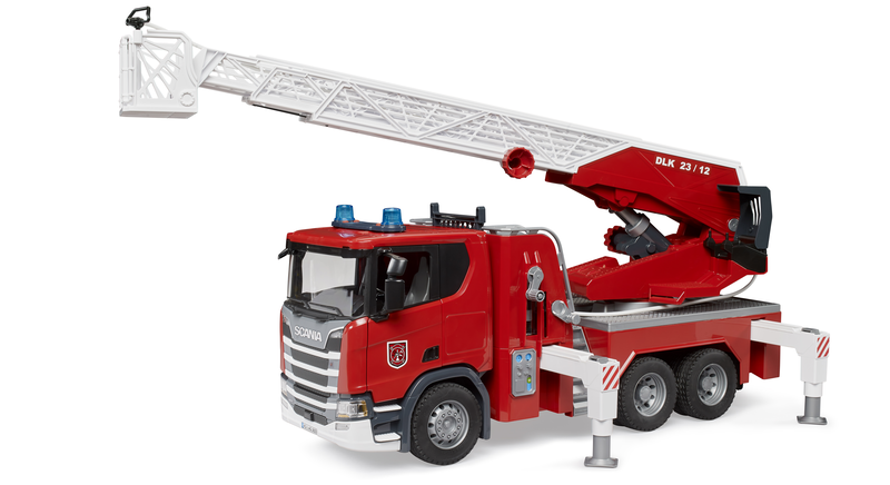 Product image: Bruder 03591 scania super 560r fire engine with ladder waterpump light & sound module 4y+, , medium-null