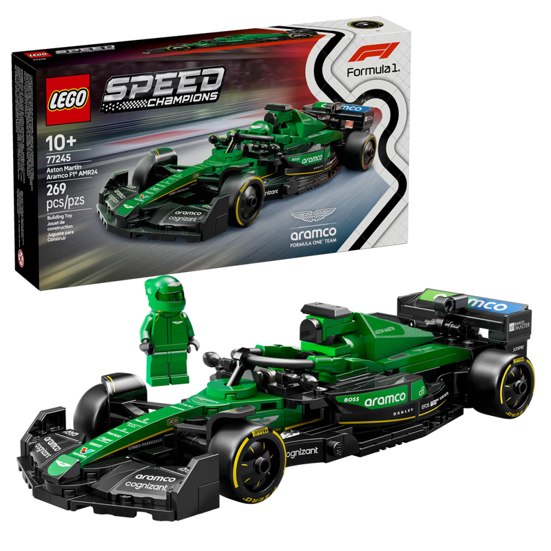 Lego speed champions 77245 aston martin aramco f1 amr24 race car, , medium-null