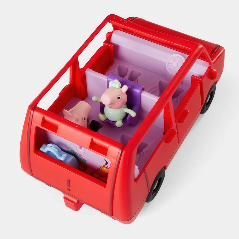 Peppa pig peppas large family car playset - red, , medium-null