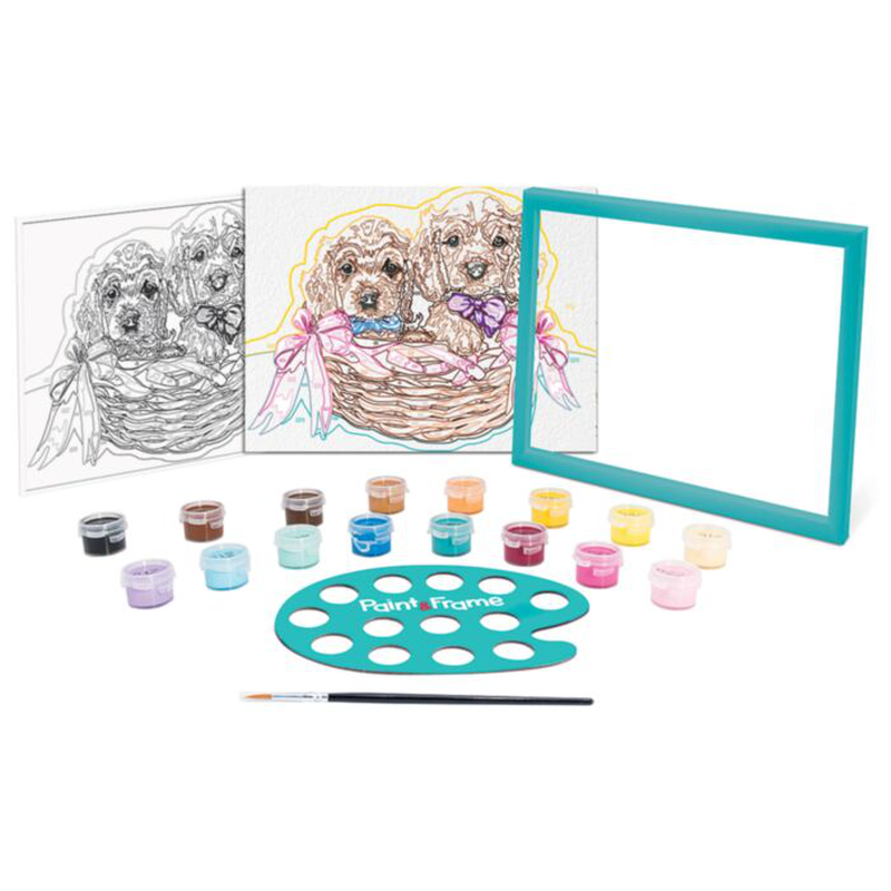 As paint & frame adorable puppies 41019 7y+, , medium-null