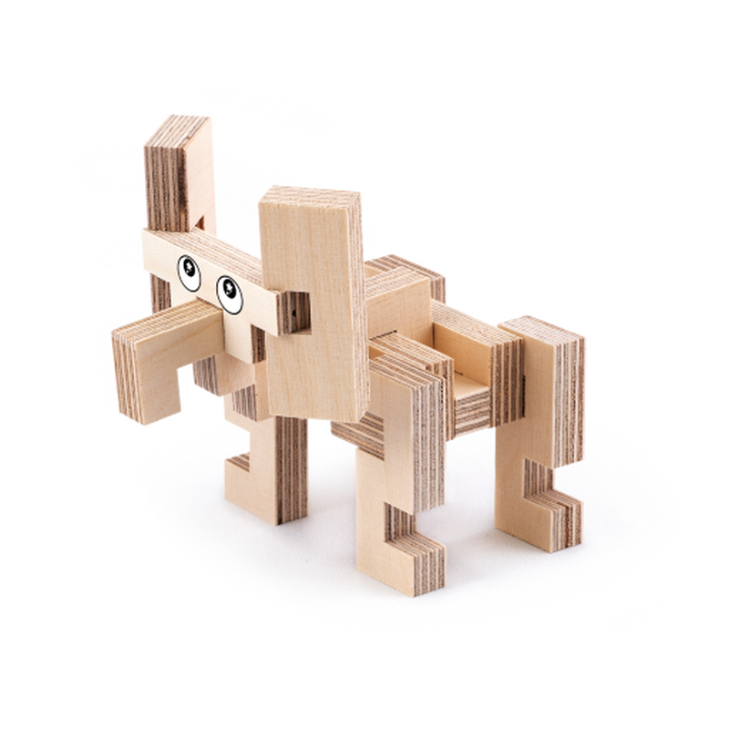 Wooden construction set - elephant, , medium image number null