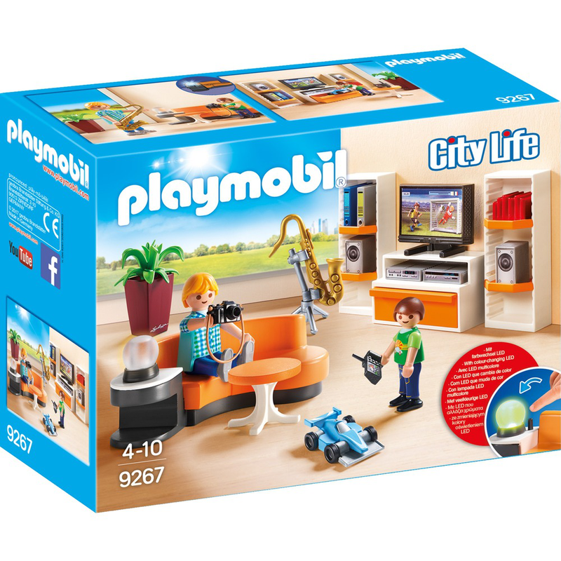 Playmobil 9267 city life modern house living room toy, , medium image number null