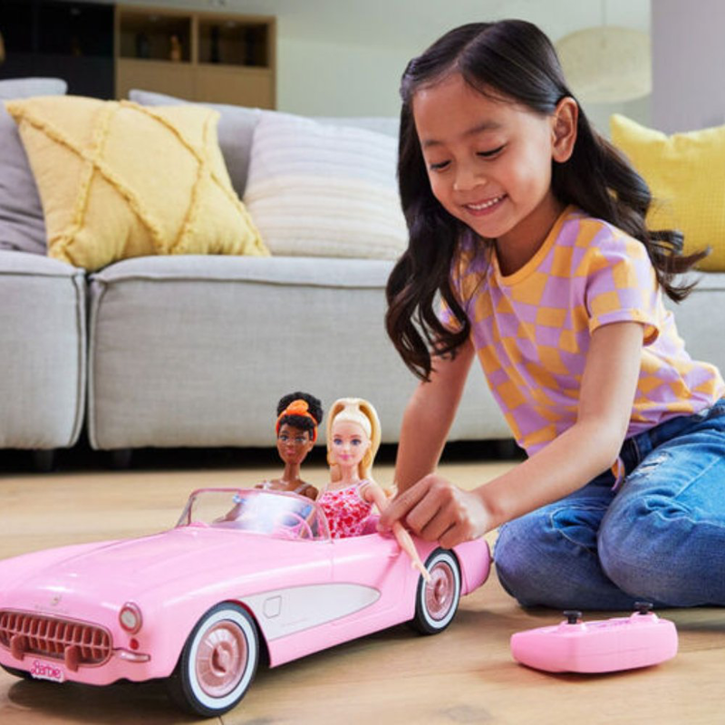Product image: Barbie hot wheels rc corvette τηλεκατευθυνόμενο αυτοκίνητο της barbie από την ταινία!, , medium-null