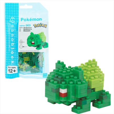 Bandai nanoblock : pokemon - bulbasaur building block figure nbpm003