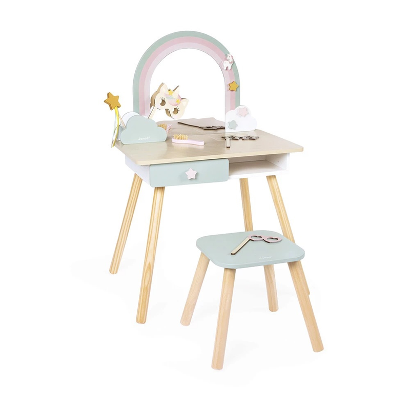 Unicorn dressing table and accessories, , medium-null