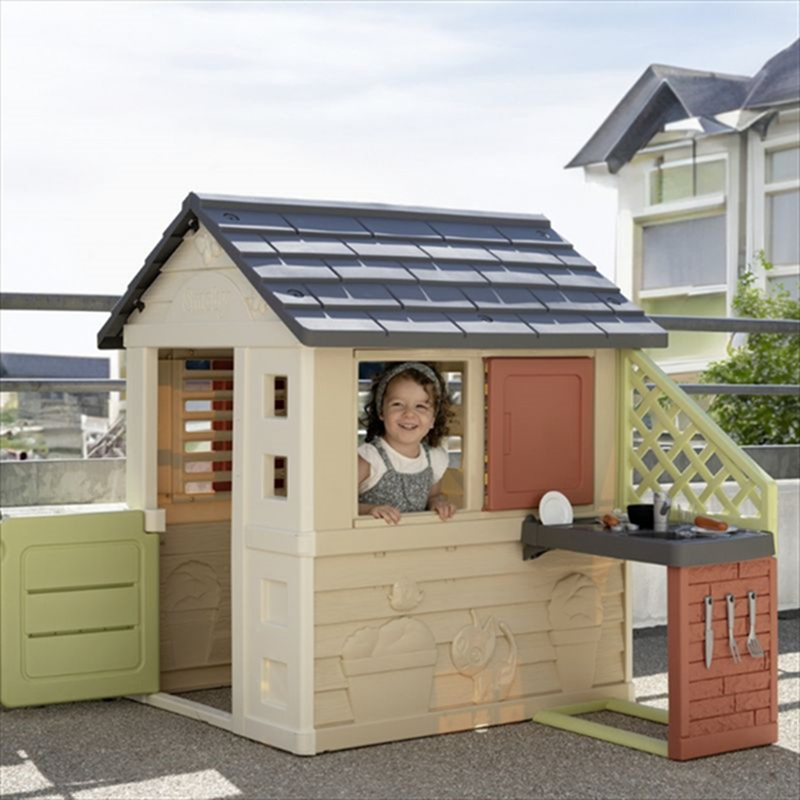 Smoby life nature playhouse + kitchen 7600810739, , medium-null