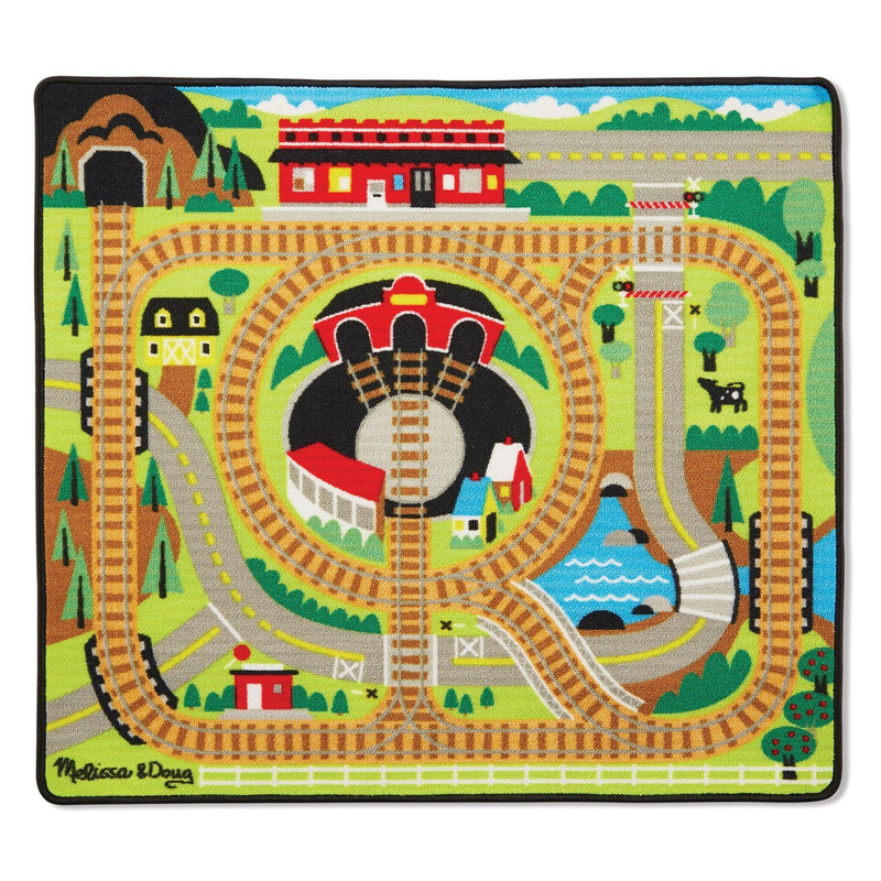 Melissa & doug 19554 around the rails train rug, , medium image number null
