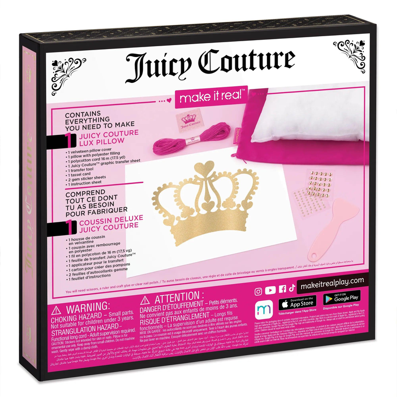 Make it real Juicy Couture diy lux pillow, , medium-null