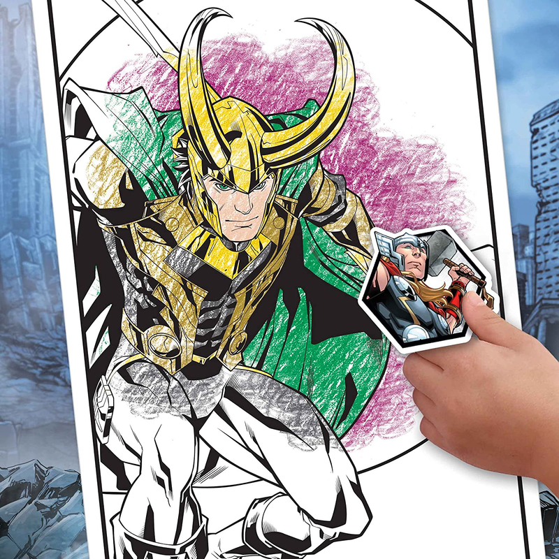Crayola avengers coloring book with stickers, , medium-null