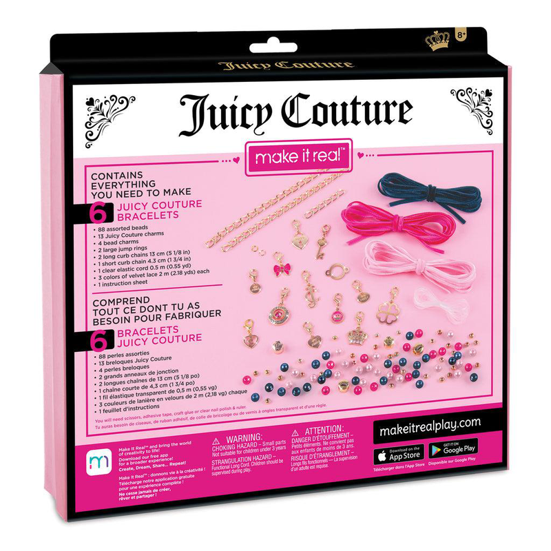 Make it real Juicy Couture charmed by velvet and pearls bracelet kit, , medium image number null