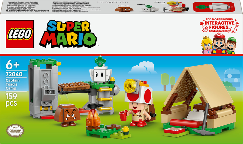 Lego super mario captain toad's camp 72040 for ages 6+ 159pcs, , medium-null