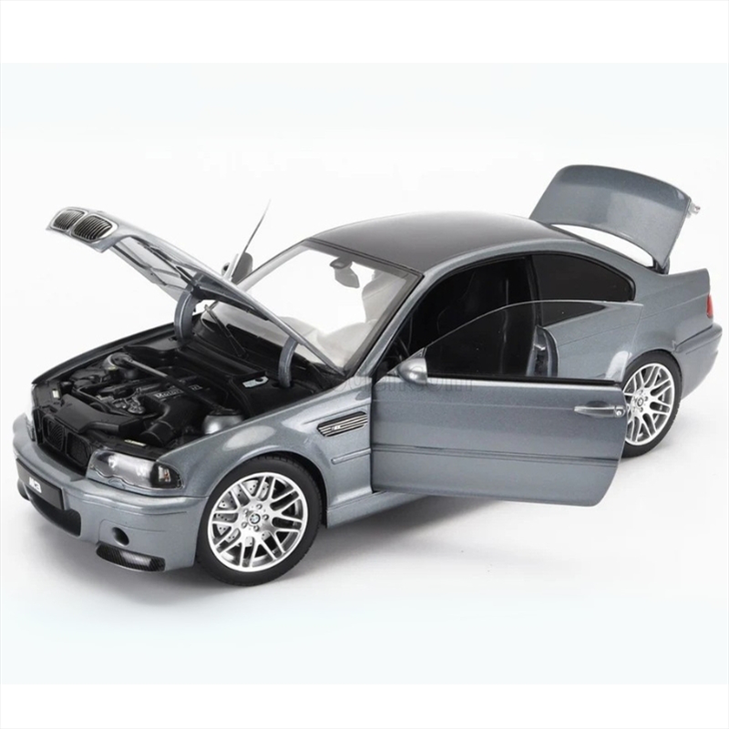 Norev 1/18 2003 bmw m3 csl e46, grey metallic, , medium-null