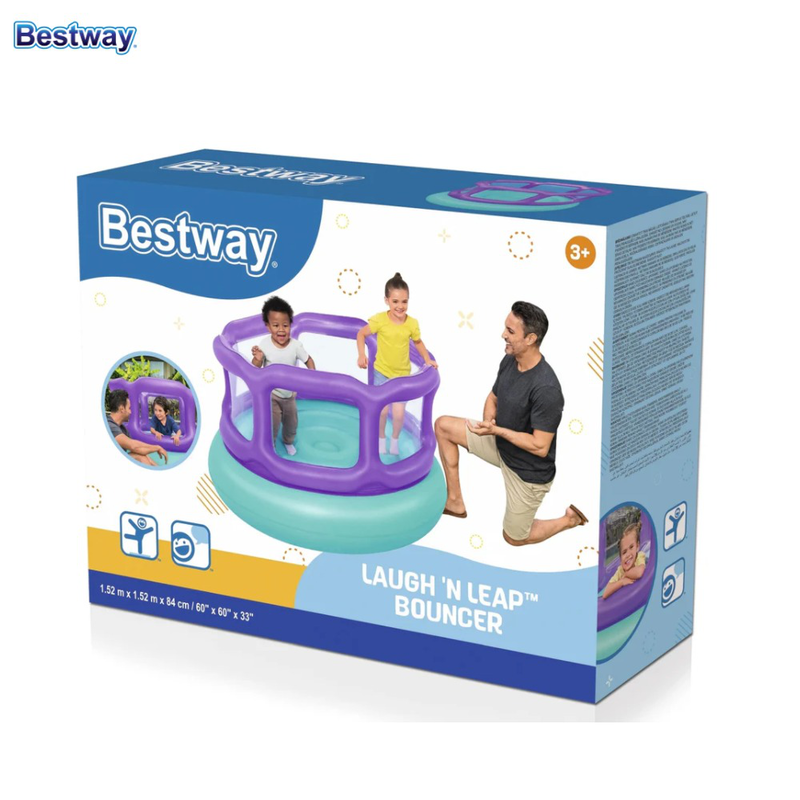 Bestway laugh 'n leap bouncer (1.52m x 1.52m x 84cm), , medium-null