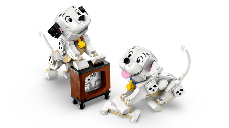 Lego disney 43271 lucky & penny 101 dalmatians puppies, , medium-null