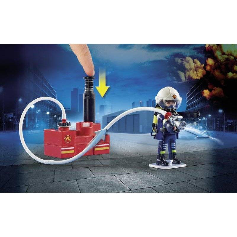 Playmobil 9468 city action firefighters with water pump, , medium image number null