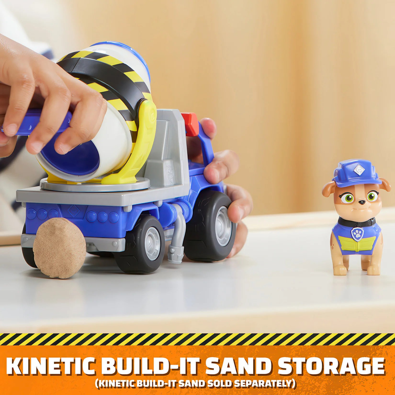 Paw patrol rubble & crew mix’s cement mixer vehicle, , medium image number null