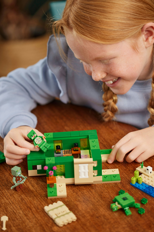 Lego minecraft the turtle beach house 21254 for ages 8+ 234pcs, , medium-null