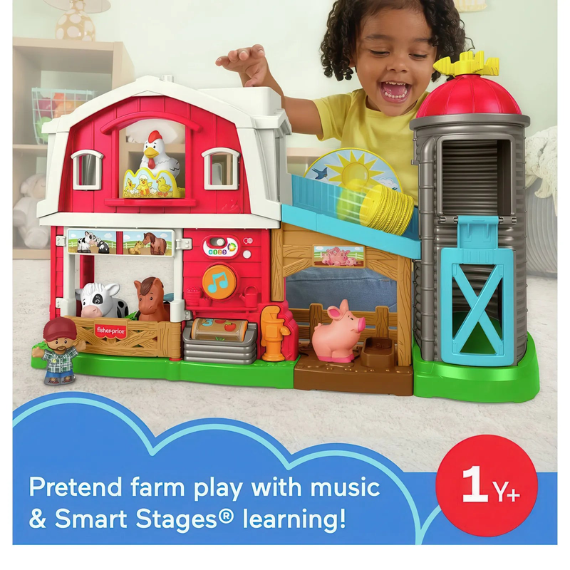 Fisher-price little people caring fun animal farm playset, , medium-null
