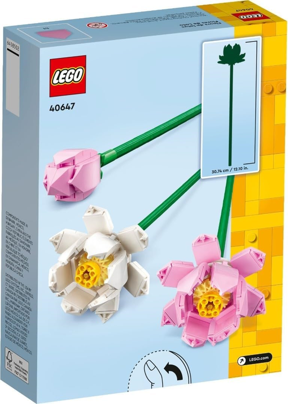 Lego lotus flowers 40647 for ages 8+ 220pcs, , medium-null