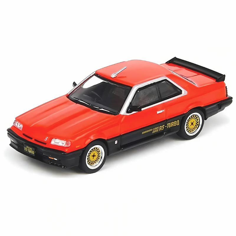 Product image: Inno models 1:64 nissan skyline 2000 turbo rs-x dr30, red/black with gold rims, , medium-null