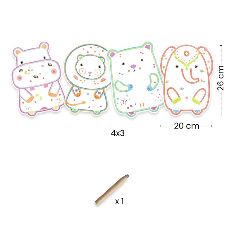 Wild friends coloring, , medium image number null