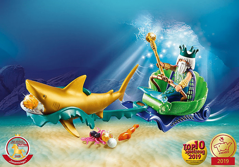 Product image: Playmobil king of the sea with shark carriage, , medium-null