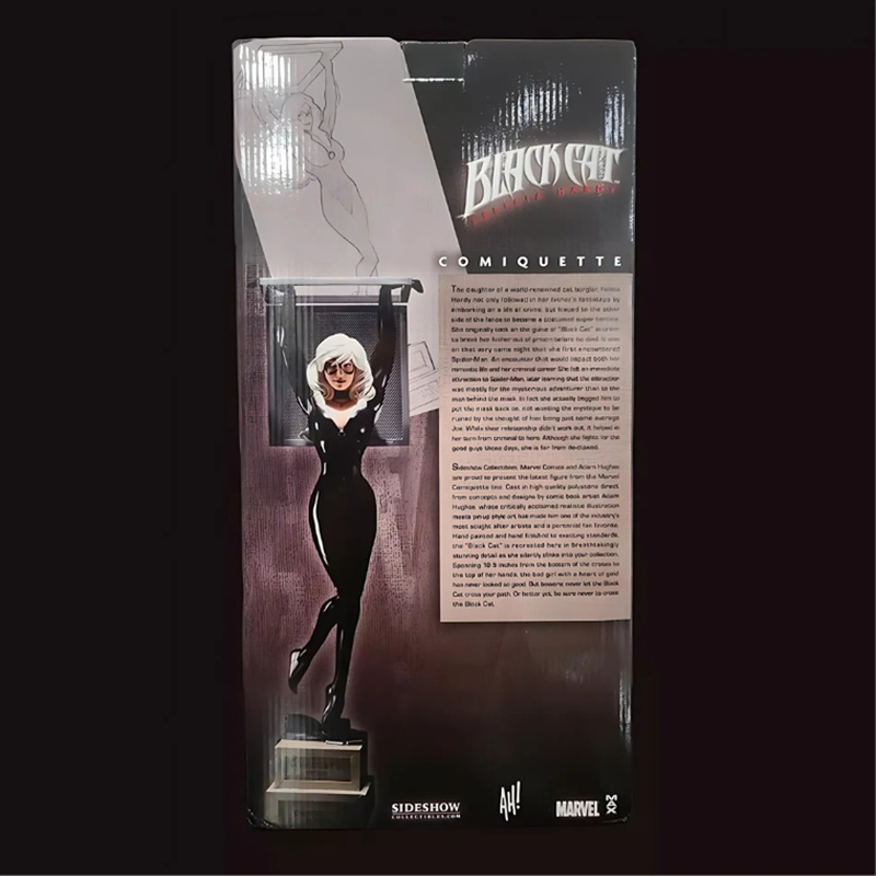 Product image: Marvel sideshow black cat comiquette statue mib #1149/1500exclusive polystone statue, , medium-null