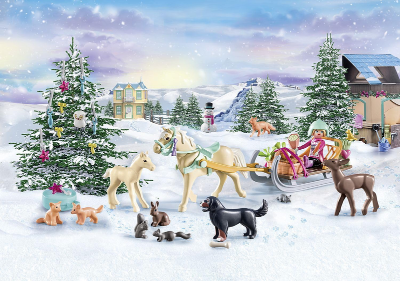 Playmobil horses of waterfall advent calendar, , medium-null