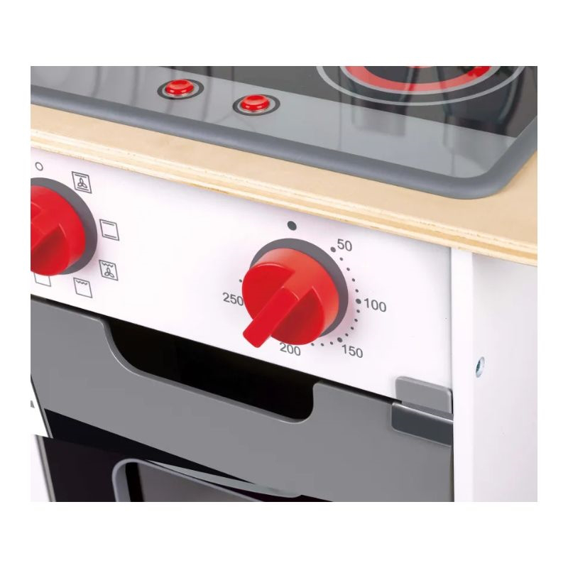 Hape playfully delicious wooden kitchen super serve e3211a, , medium-null