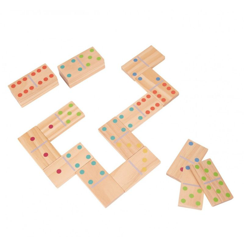Wooden domino with bag th457, , medium-null