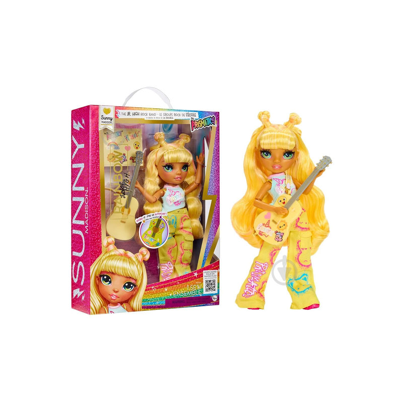 Rainbow high: the jr high rock band - sunny madison doll, , medium-null