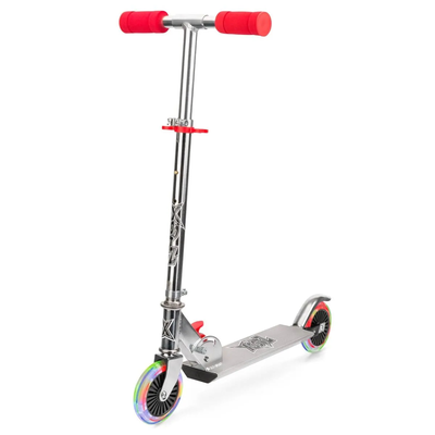 Xootz light up led folding scooter - red, , medium