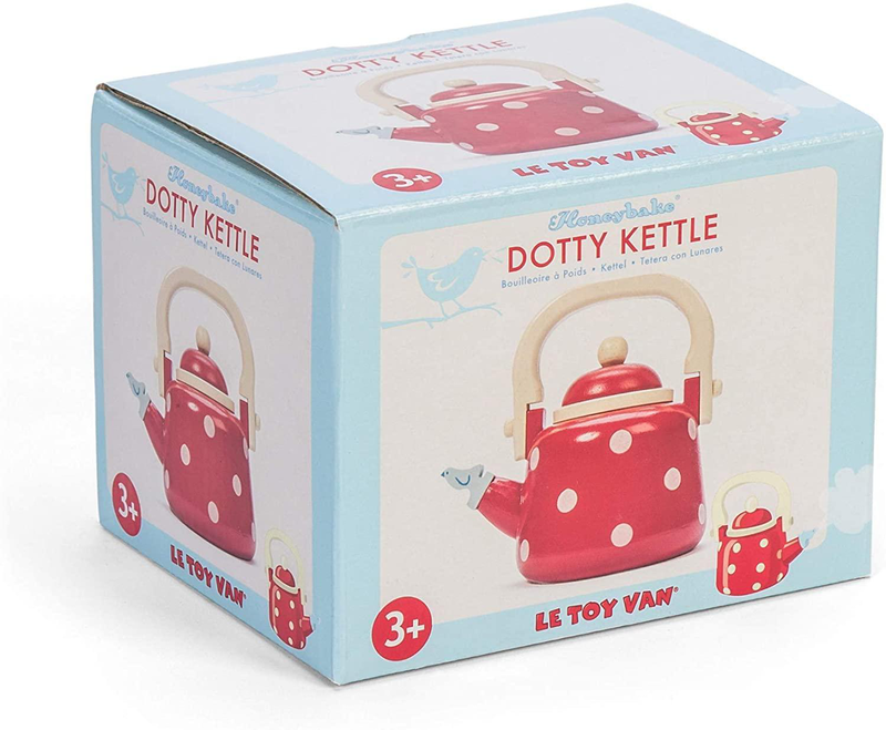 Le toy van honeybake wooden dotty kettle, , medium-null