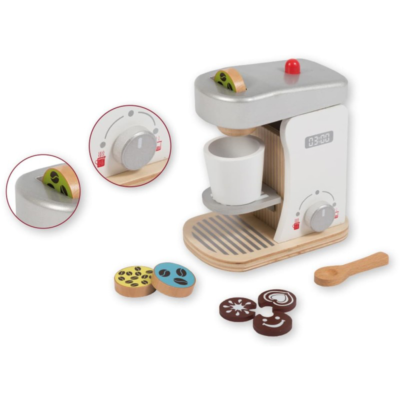 Product image: Jouéco® - wooden coffeemachine with accessories, , medium-null