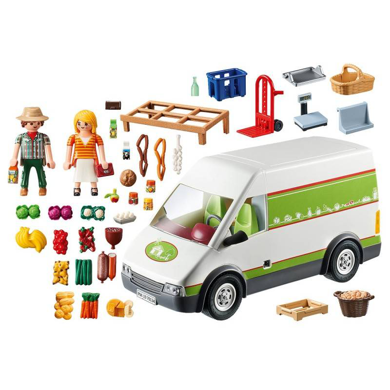 Playmobil 70134 country mobile farm market play set, , medium-null