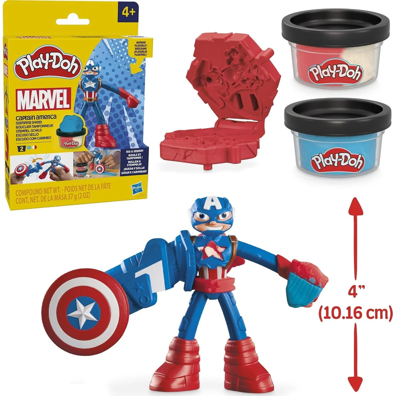 Play-doh marvel captain america stamping shield, , medium-null