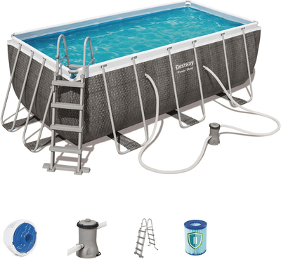Bestway power steel rectangular outground pool 56722, , medium